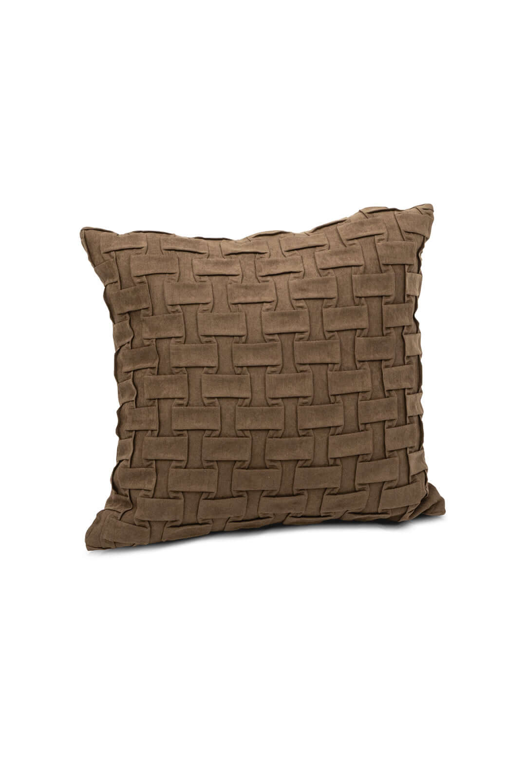 Brick Brown Throw Pillow